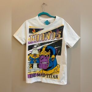 NWT Marvel Thanos Vintage Retro Style Graphic Short Sleeve T-Shirt Tee Shirt Top
